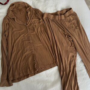 SKIMS Carmel Brown Soft Pajama/Lounge Set